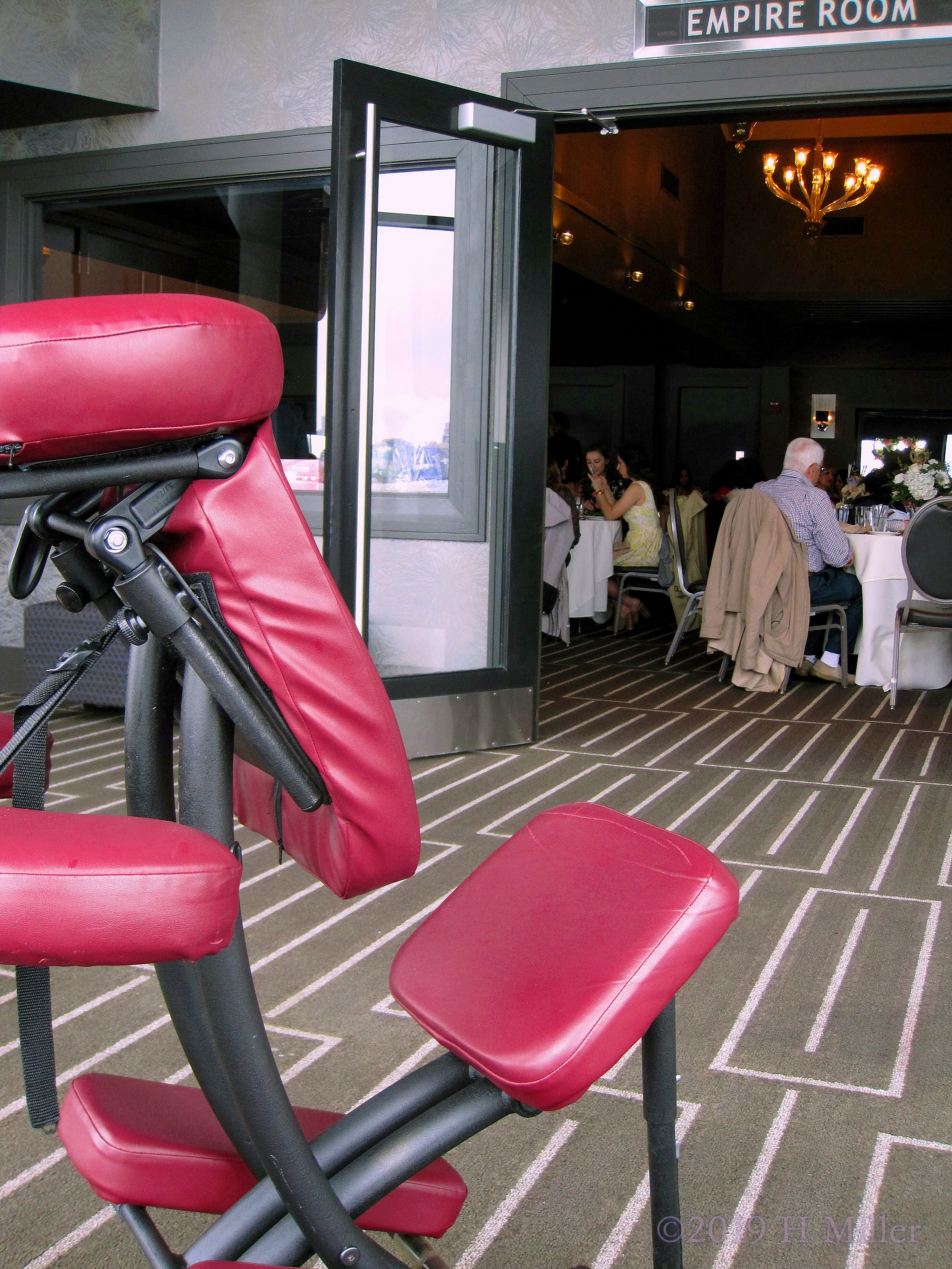 Chair Massage For The Bridal Shower Guests